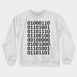 Secret Binary Code - Light Crewneck Sweatshirt